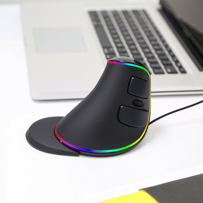 M618Plus RGB Lighting Wired Ergonomic Vertical Mouse