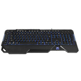 K9600 Wired Gaming Keyboard with RGB Backlight and Comfortable Palm Rest