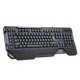 K9600 Wired Gaming Keyboard with RGB Backlight and Comfortable Palm Rest