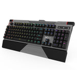 KM16 Aluminum Cover Mechanical Gaming Keyboard with Plamrest