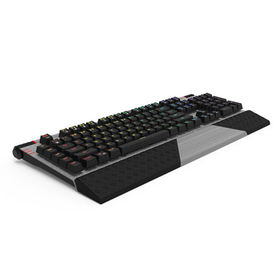 KM16 Aluminum Cover Mechanical Gaming Keyboard with Plamrest