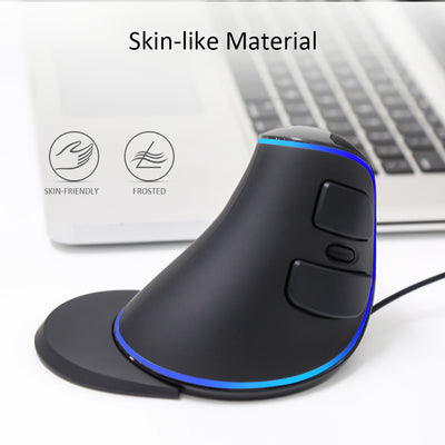 M618Plus Vertical Mouse Single Blue Light