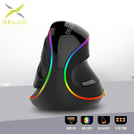 M618Plus RGB Lighting Wired Ergonomic Vertical Mouse